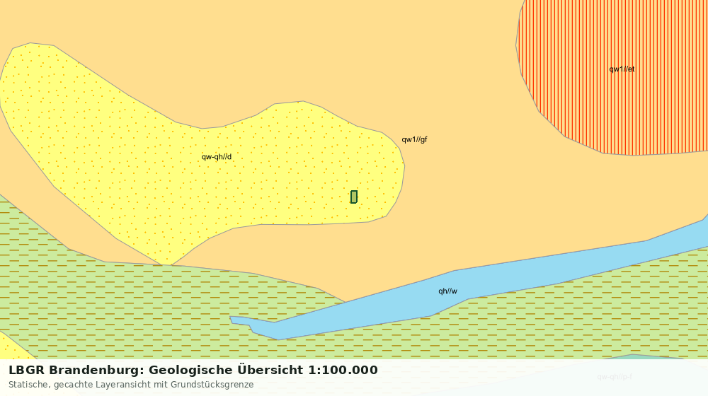 Statische Kartenansicht: LBGR Brandenburg: Geologische Übersicht 1:100.000