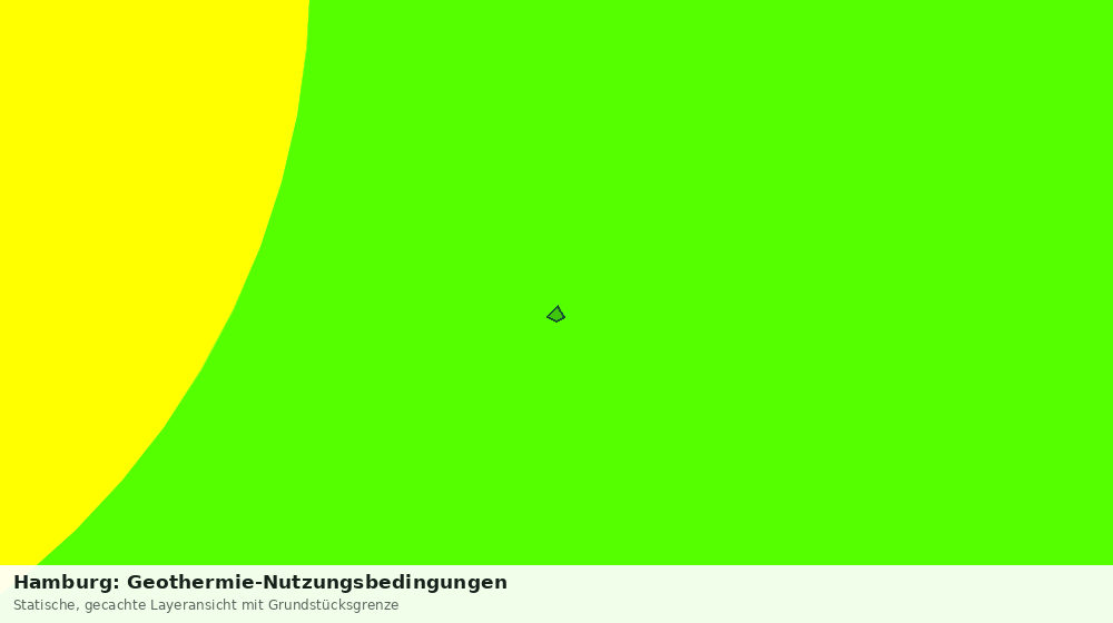 Statische Kartenansicht: Hamburg: Geothermie-Nutzungsbedingungen