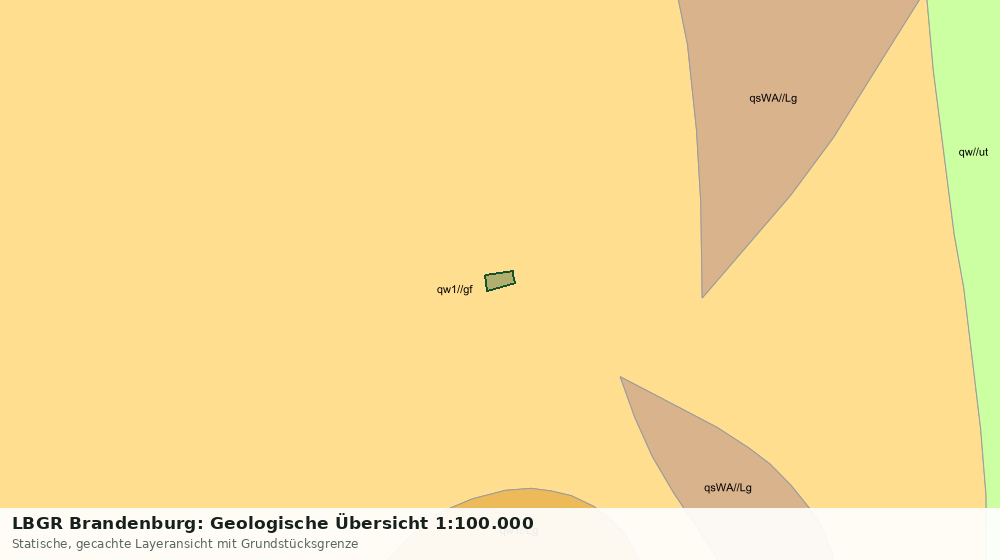 Statische Kartenansicht: LBGR Brandenburg: Geologische Übersicht 1:100.000