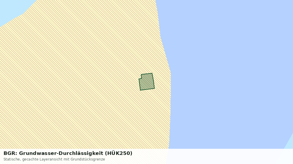 Statische Kartenansicht: BGR: Grundwasser-Durchlässigkeit (HÜK250)