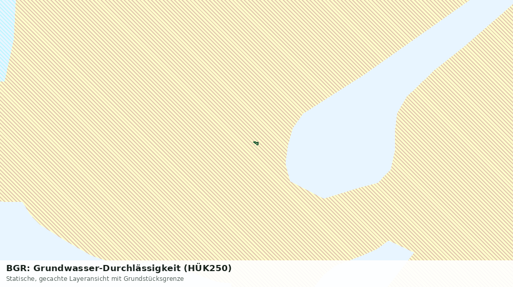 Statische Kartenansicht: BGR: Grundwasser-Durchlässigkeit (HÜK250)