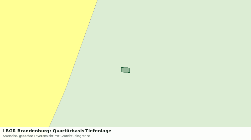 Statische Kartenansicht: LBGR Brandenburg: Quartärbasis-Tiefenlage