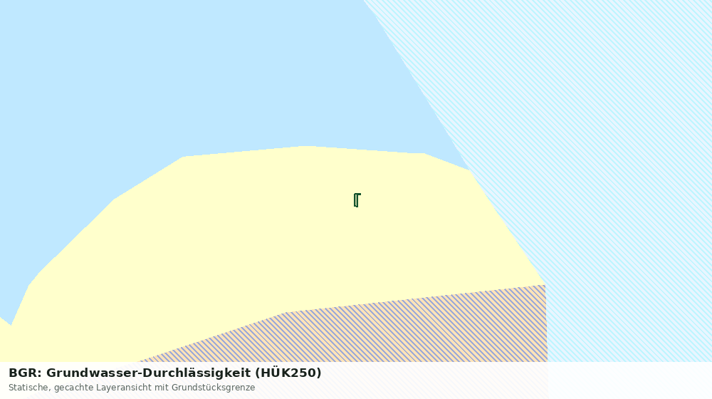 Statische Kartenansicht: BGR: Grundwasser-Durchlässigkeit (HÜK250)