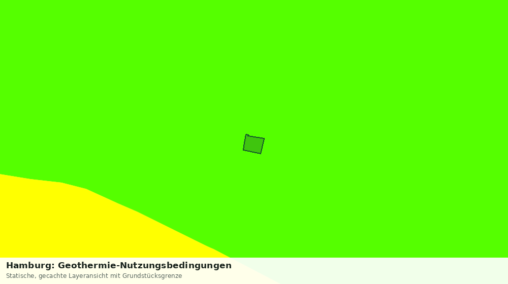 Statische Kartenansicht: Hamburg: Geothermie-Nutzungsbedingungen