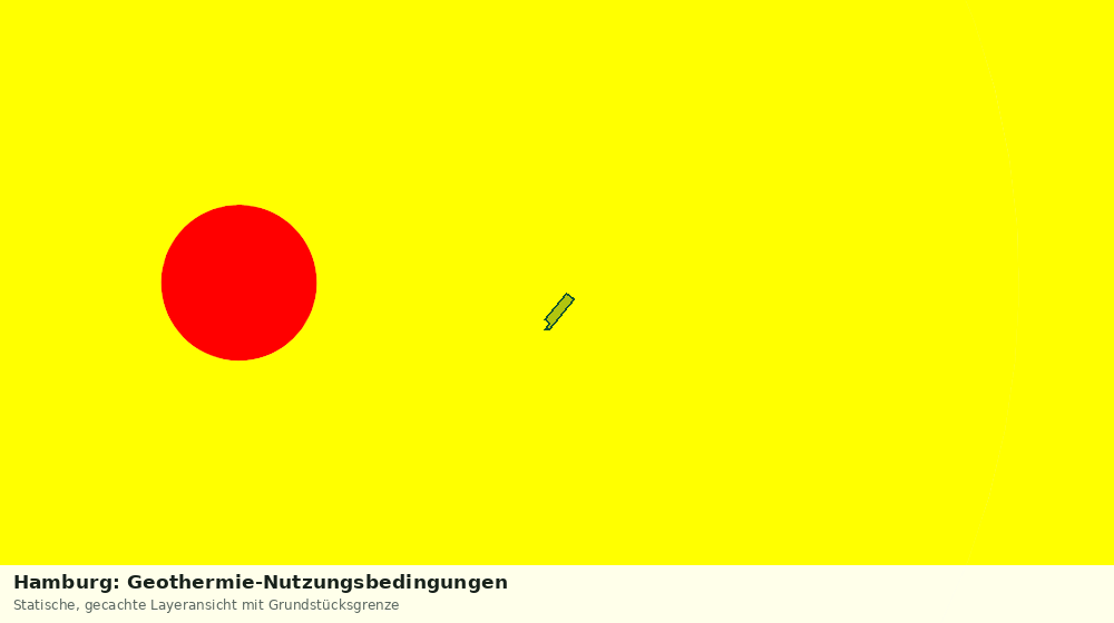Statische Kartenansicht: Hamburg: Geothermie-Nutzungsbedingungen