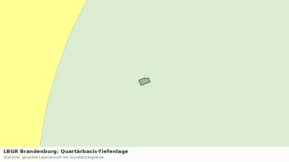 Statische Kartenansicht: LBGR Brandenburg: Quartärbasis-Tiefenlage