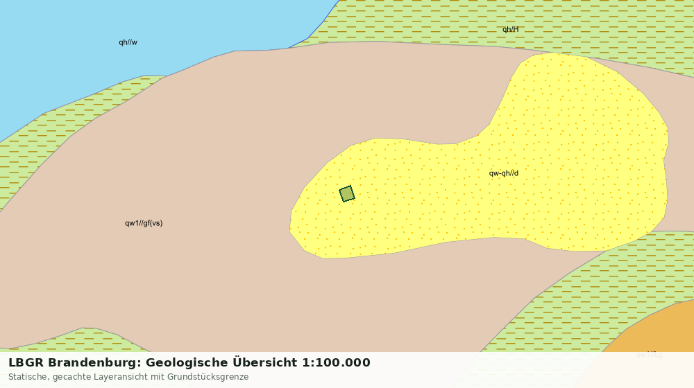 Statische Kartenansicht: LBGR Brandenburg: Geologische Übersicht 1:100.000