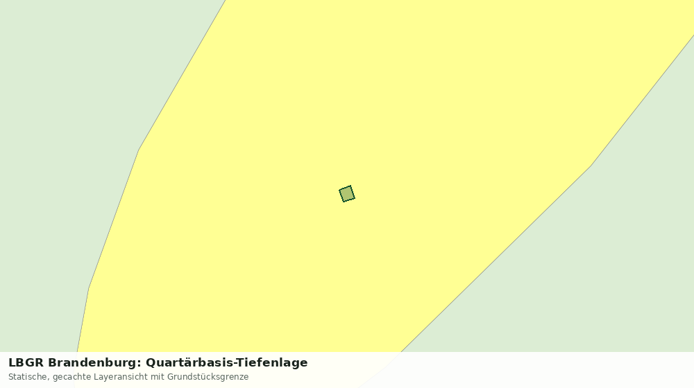 Statische Kartenansicht: LBGR Brandenburg: Quartärbasis-Tiefenlage