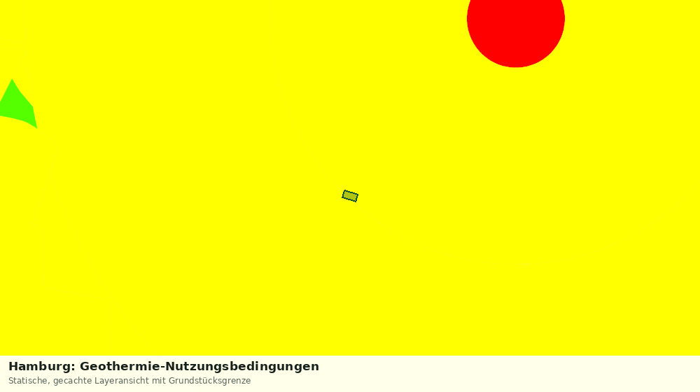 Statische Kartenansicht: Hamburg: Geothermie-Nutzungsbedingungen