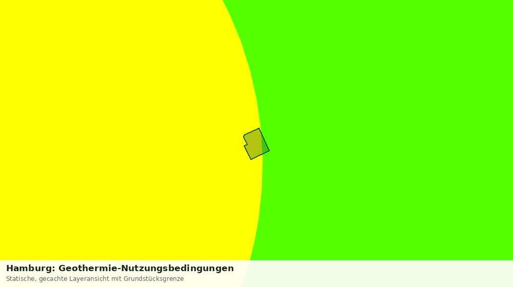 Statische Kartenansicht: Hamburg: Geothermie-Nutzungsbedingungen
