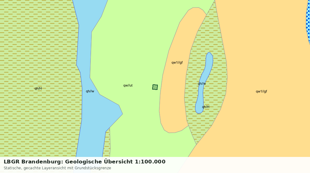 Statische Kartenansicht: LBGR Brandenburg: Geologische Übersicht 1:100.000