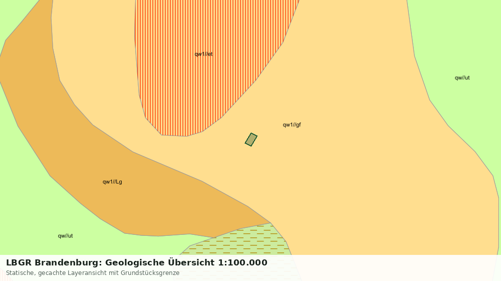 Statische Kartenansicht: LBGR Brandenburg: Geologische Übersicht 1:100.000