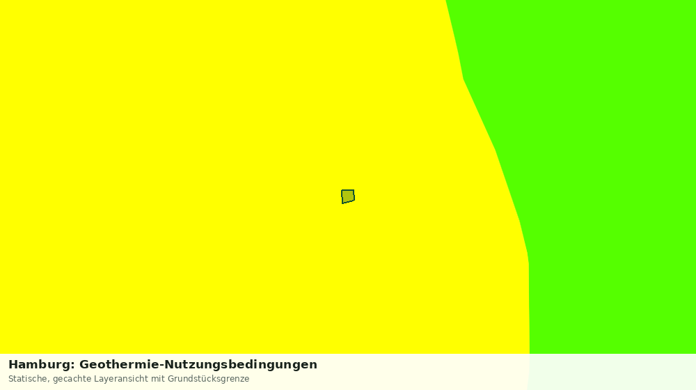 Statische Kartenansicht: Hamburg: Geothermie-Nutzungsbedingungen