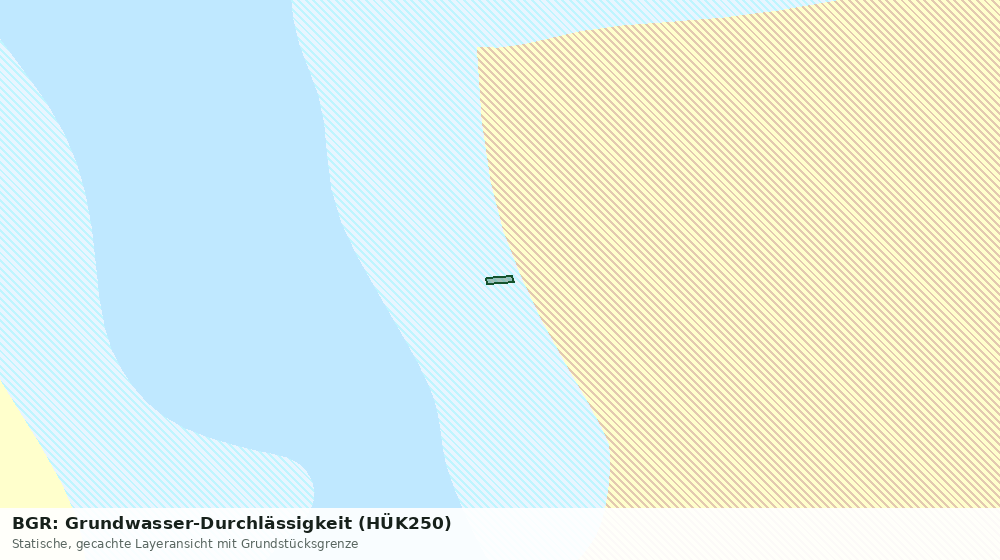 Statische Kartenansicht: BGR: Grundwasser-Durchlässigkeit (HÜK250)
