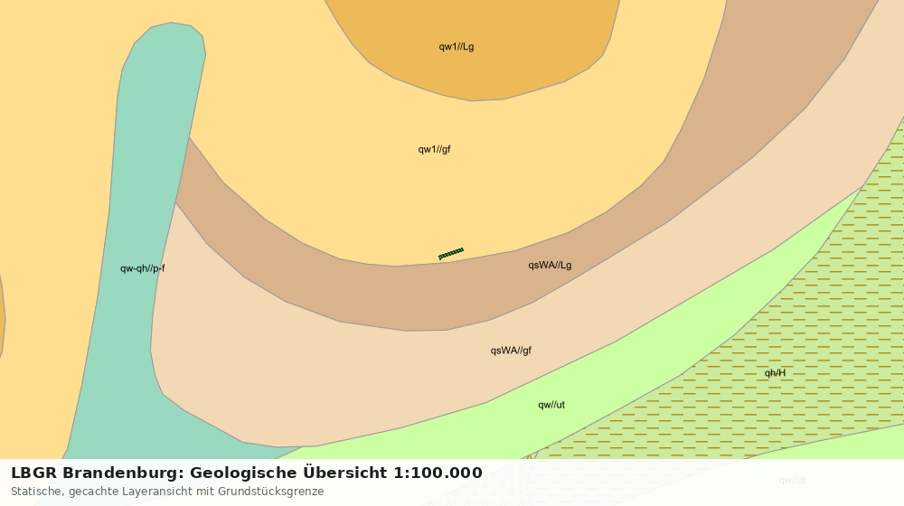 Statische Kartenansicht: LBGR Brandenburg: Geologische Übersicht 1:100.000