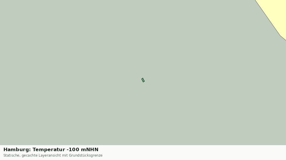 Statische Kartenansicht: Hamburg: Temperatur -100 mNHN
