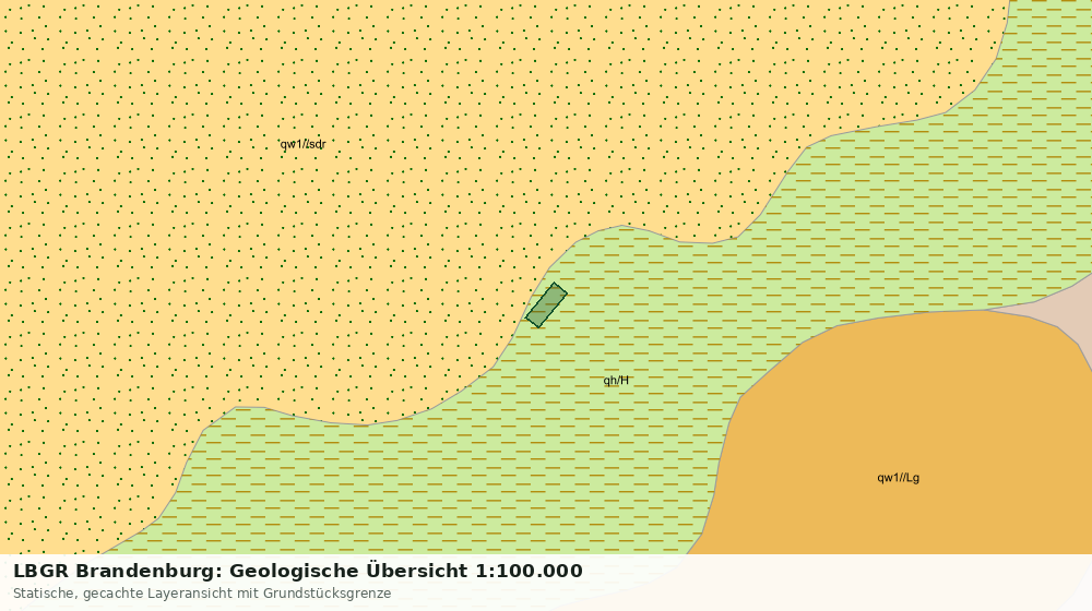Statische Kartenansicht: LBGR Brandenburg: Geologische Übersicht 1:100.000