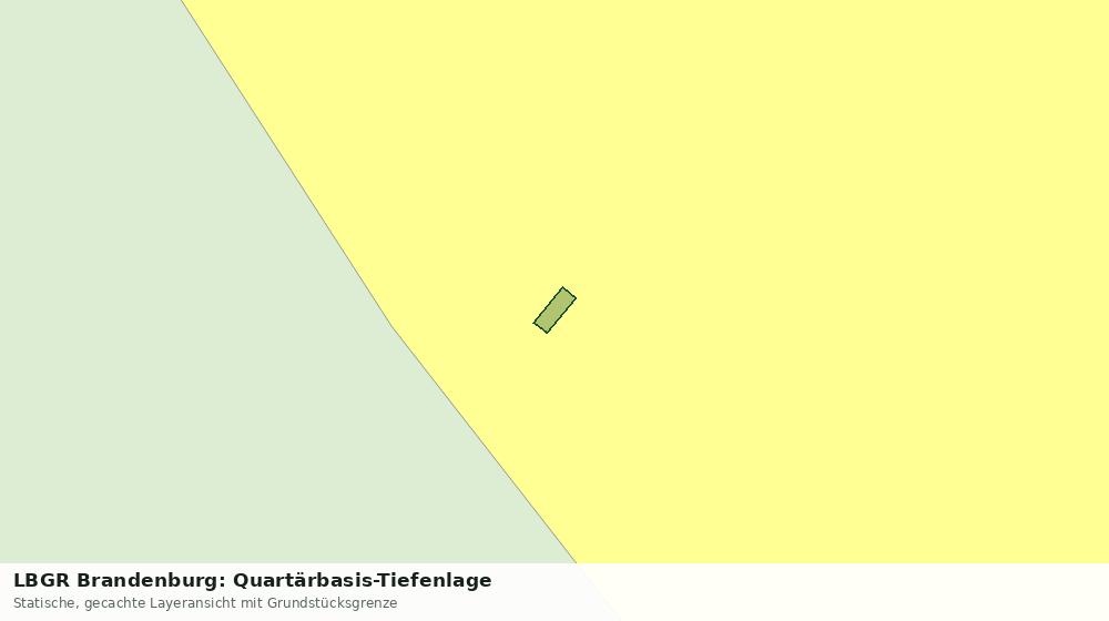 Statische Kartenansicht: LBGR Brandenburg: Quartärbasis-Tiefenlage