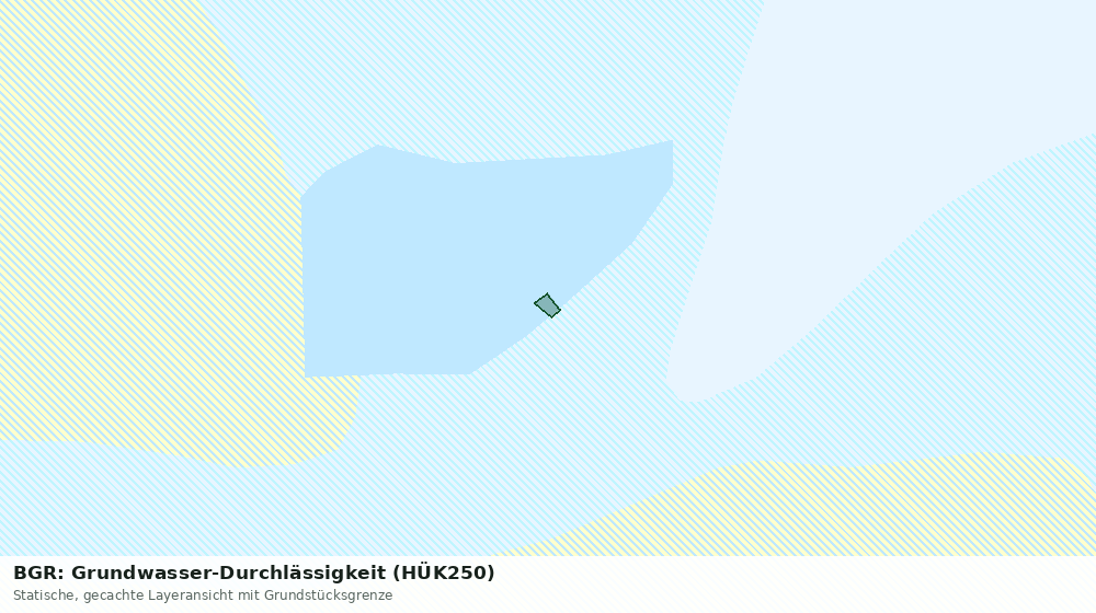 Statische Kartenansicht: BGR: Grundwasser-Durchlässigkeit (HÜK250)