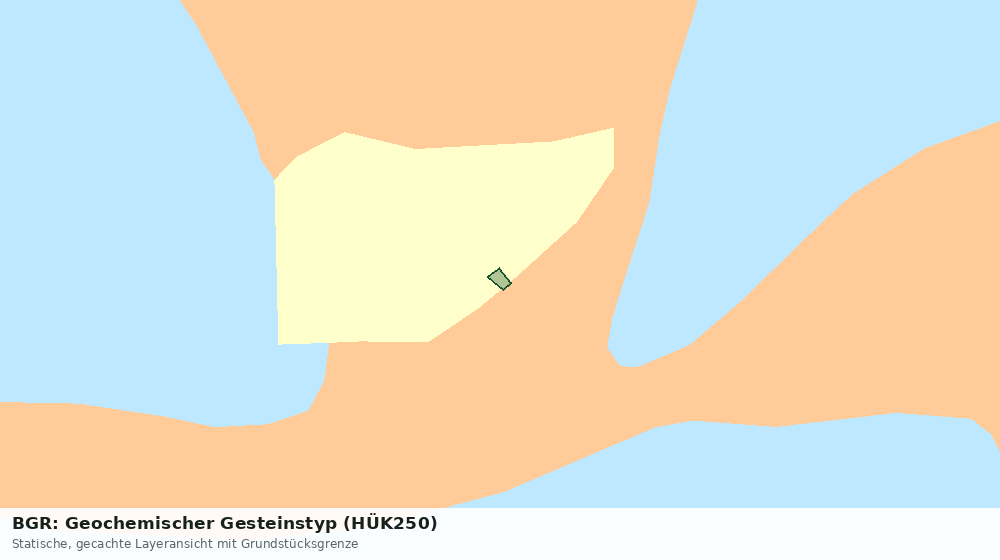 Statische Kartenansicht: BGR: Geochemischer Gesteinstyp (HÜK250)
