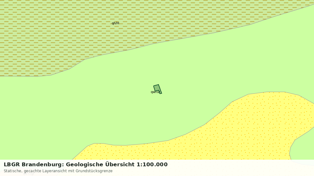 Statische Kartenansicht: LBGR Brandenburg: Geologische Übersicht 1:100.000