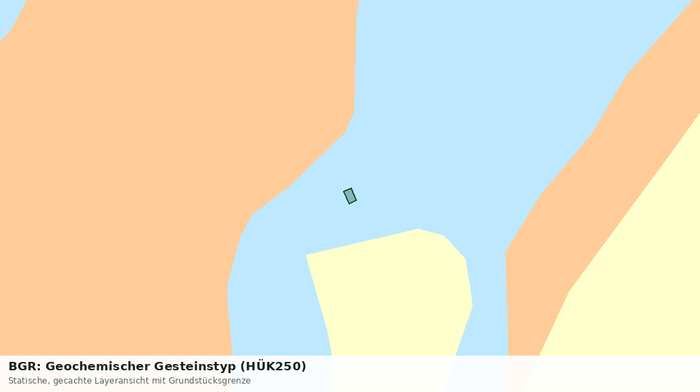 Statische Kartenansicht: BGR: Geochemischer Gesteinstyp (HÜK250)
