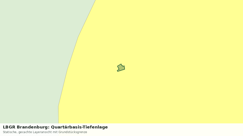 Statische Kartenansicht: LBGR Brandenburg: Quartärbasis-Tiefenlage