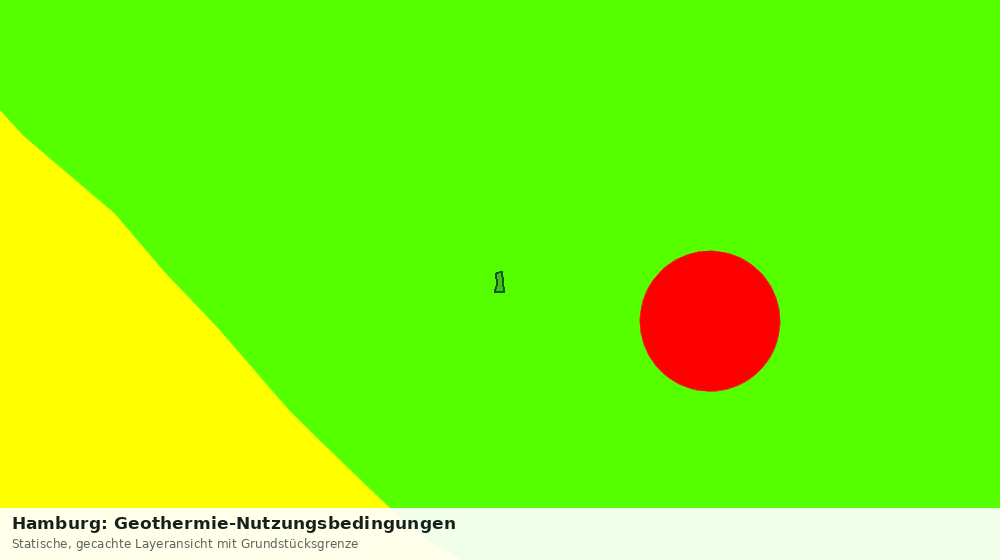 Statische Kartenansicht: Hamburg: Geothermie-Nutzungsbedingungen