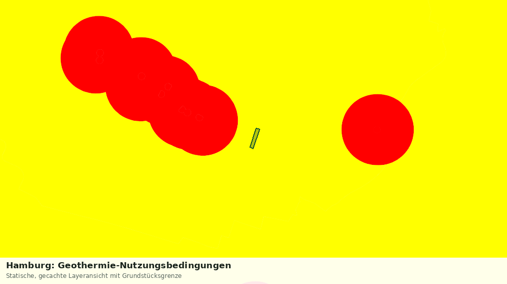 Statische Kartenansicht: Hamburg: Geothermie-Nutzungsbedingungen