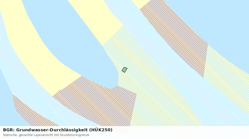 Statische Kartenansicht: BGR: Grundwasser-Durchlässigkeit (HÜK250)