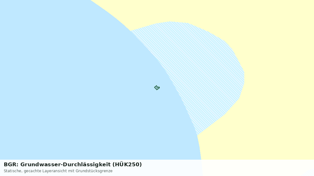 Statische Kartenansicht: BGR: Grundwasser-Durchlässigkeit (HÜK250)