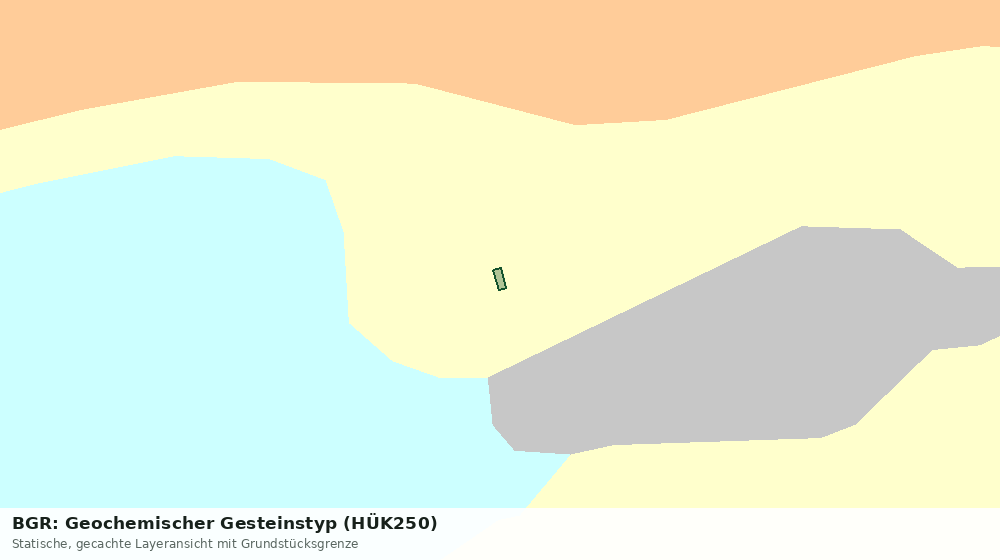 Statische Kartenansicht: BGR: Geochemischer Gesteinstyp (HÜK250)