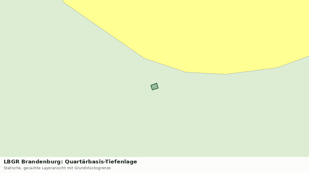 Statische Kartenansicht: LBGR Brandenburg: Quartärbasis-Tiefenlage