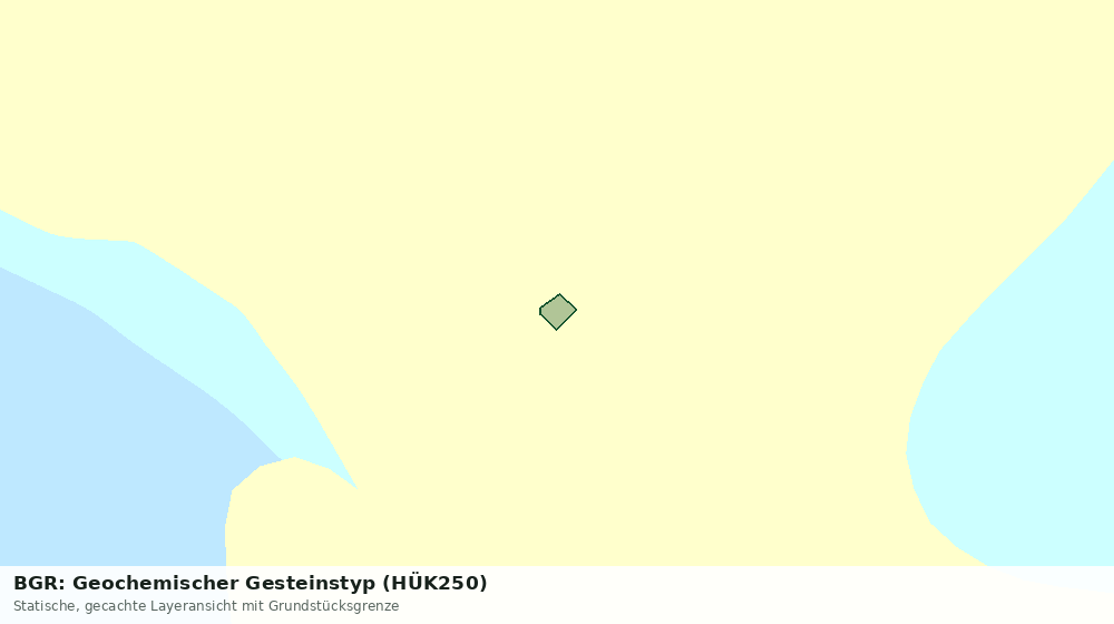 Statische Kartenansicht: BGR: Geochemischer Gesteinstyp (HÜK250)