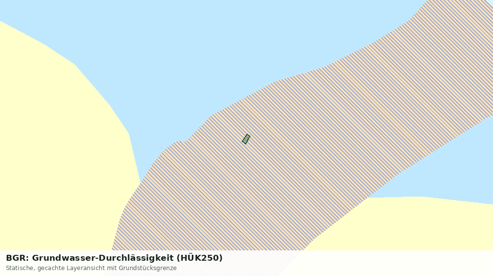 Statische Kartenansicht: BGR: Grundwasser-Durchlässigkeit (HÜK250)