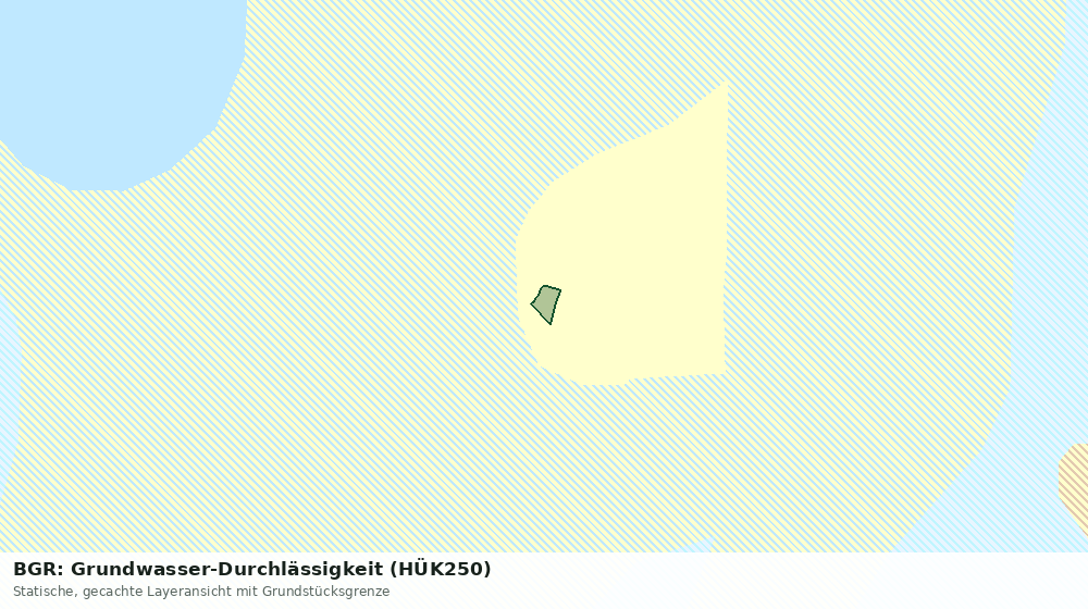 Statische Kartenansicht: BGR: Grundwasser-Durchlässigkeit (HÜK250)