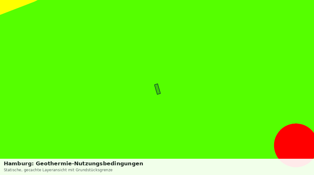 Statische Kartenansicht: Hamburg: Geothermie-Nutzungsbedingungen