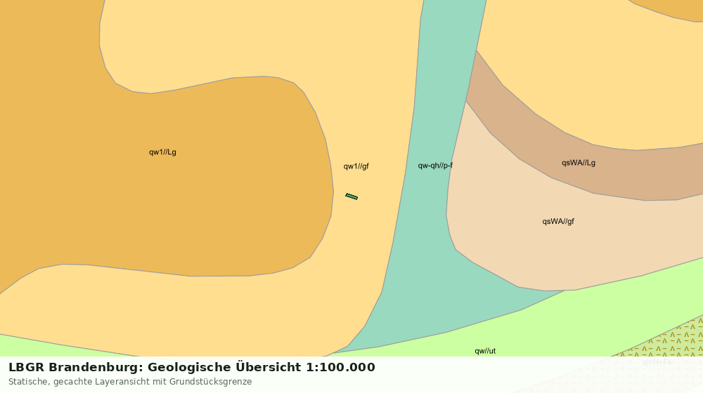 Statische Kartenansicht: LBGR Brandenburg: Geologische Übersicht 1:100.000