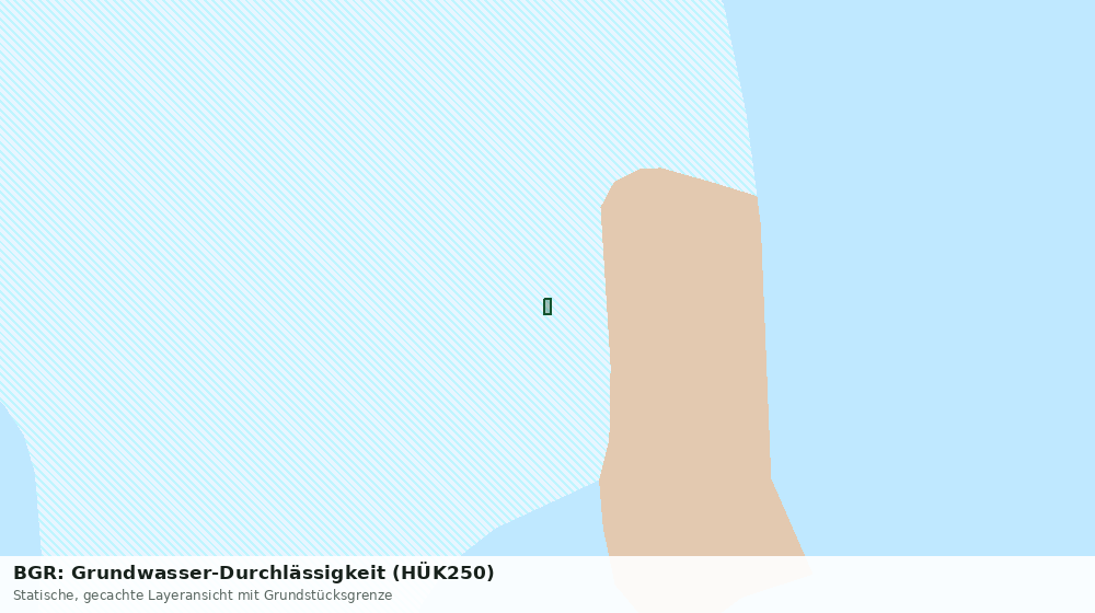 Statische Kartenansicht: BGR: Grundwasser-Durchlässigkeit (HÜK250)