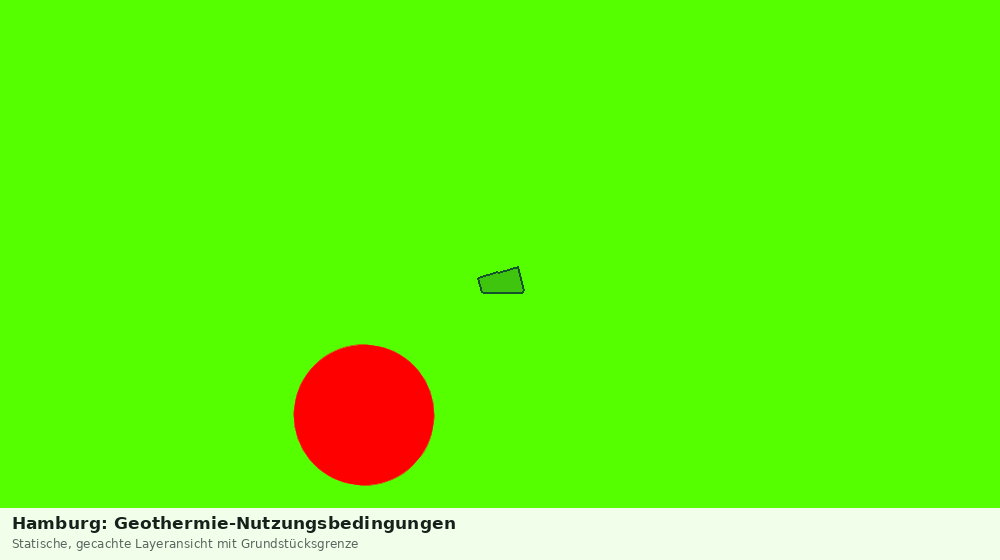 Statische Kartenansicht: Hamburg: Geothermie-Nutzungsbedingungen