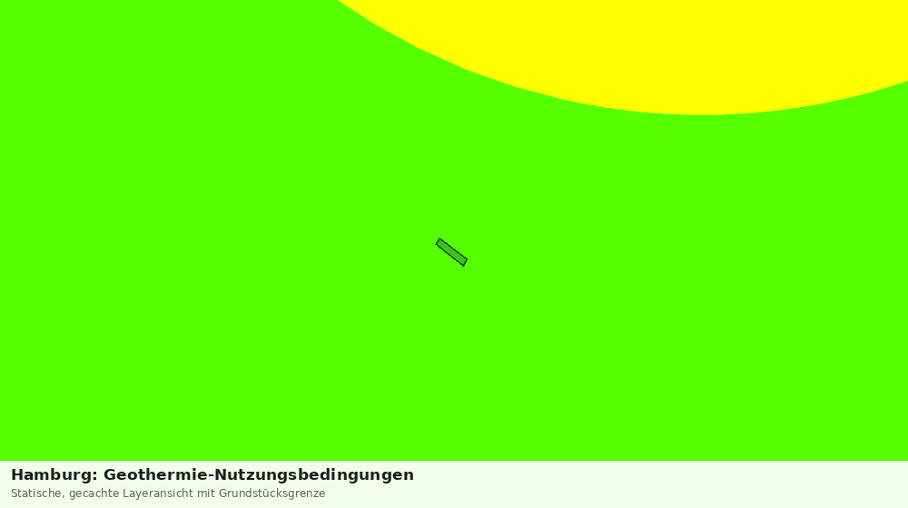 Statische Kartenansicht: Hamburg: Geothermie-Nutzungsbedingungen
