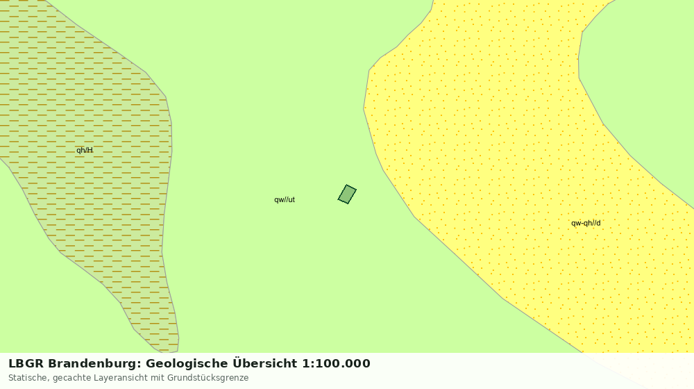 Statische Kartenansicht: LBGR Brandenburg: Geologische Übersicht 1:100.000