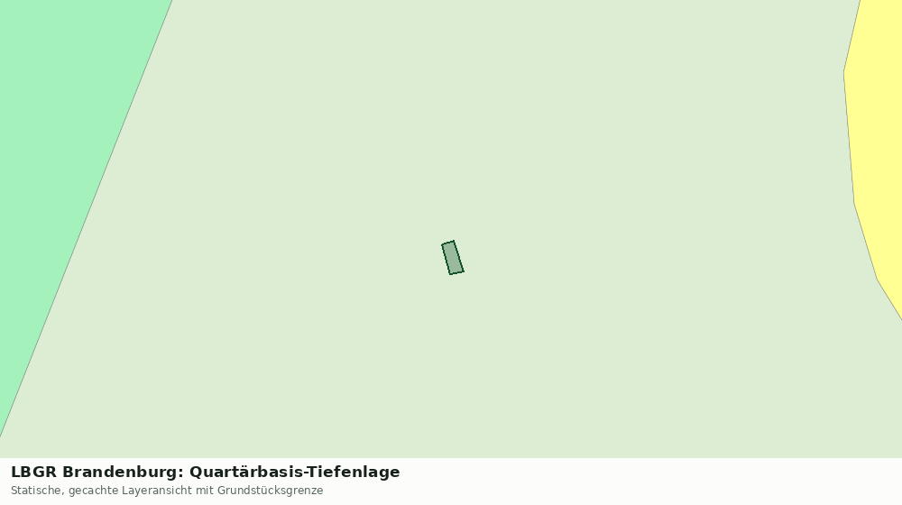 Statische Kartenansicht: LBGR Brandenburg: Quartärbasis-Tiefenlage