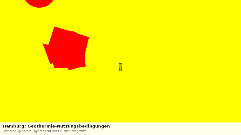Statische Kartenansicht: Hamburg: Geothermie-Nutzungsbedingungen
