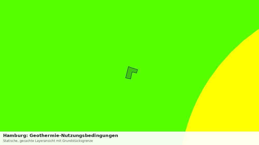 Statische Kartenansicht: Hamburg: Geothermie-Nutzungsbedingungen