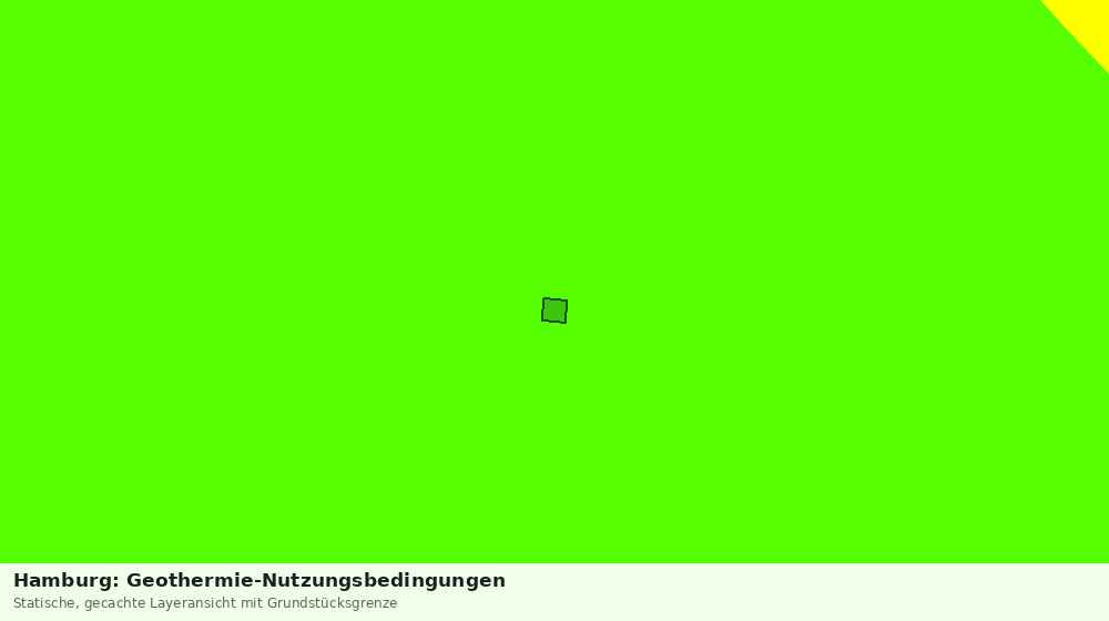Statische Kartenansicht: Hamburg: Geothermie-Nutzungsbedingungen