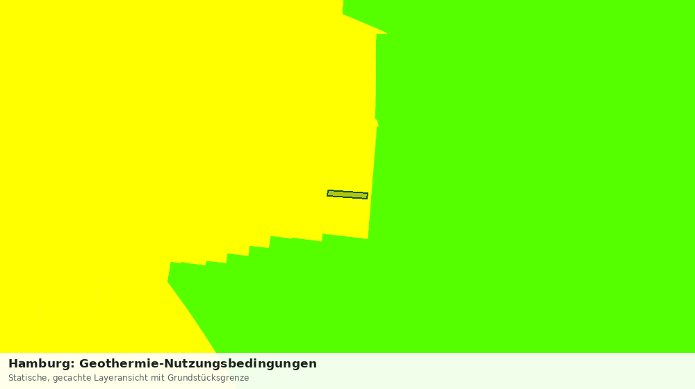 Statische Kartenansicht: Hamburg: Geothermie-Nutzungsbedingungen