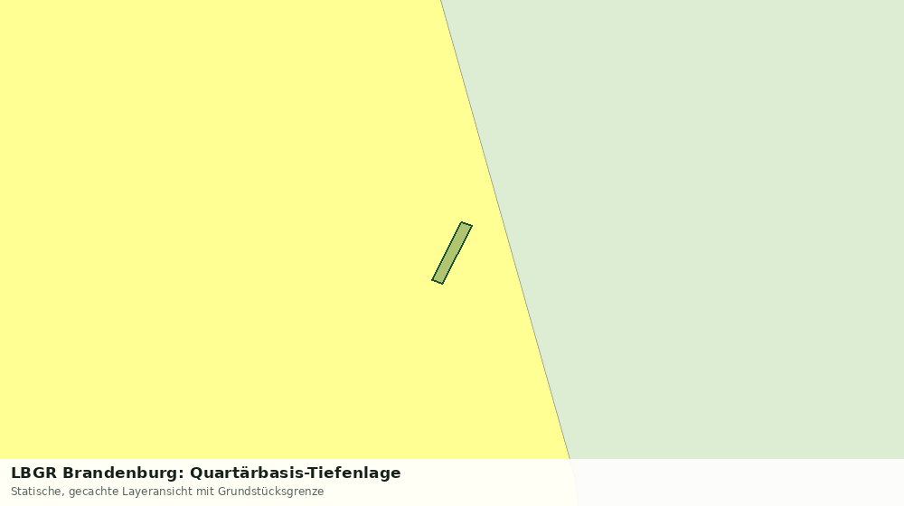Statische Kartenansicht: LBGR Brandenburg: Quartärbasis-Tiefenlage