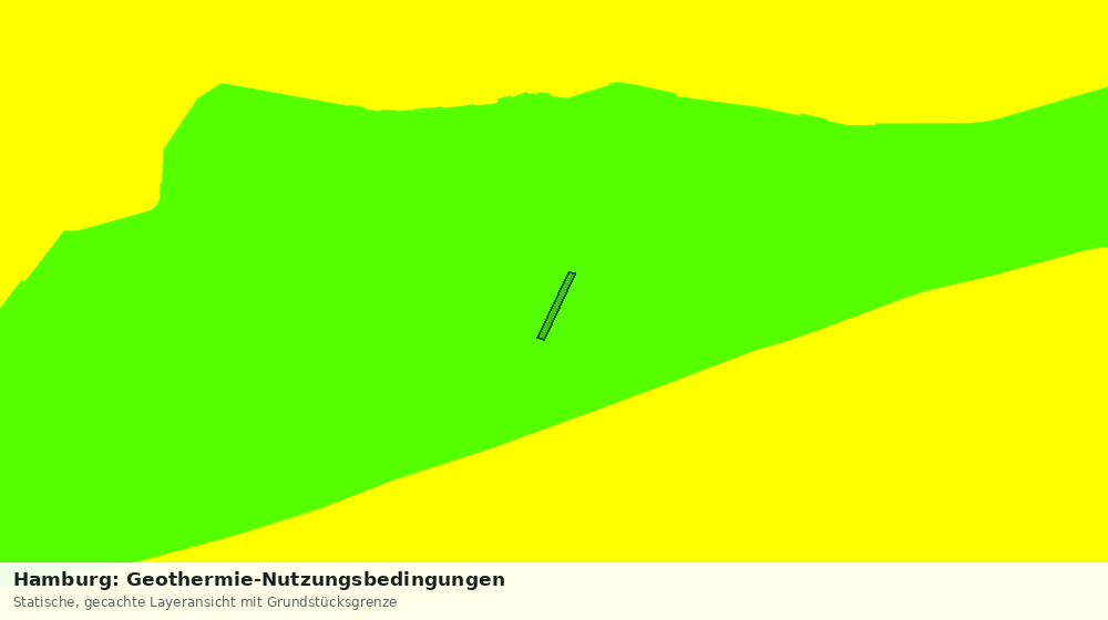 Statische Kartenansicht: Hamburg: Geothermie-Nutzungsbedingungen