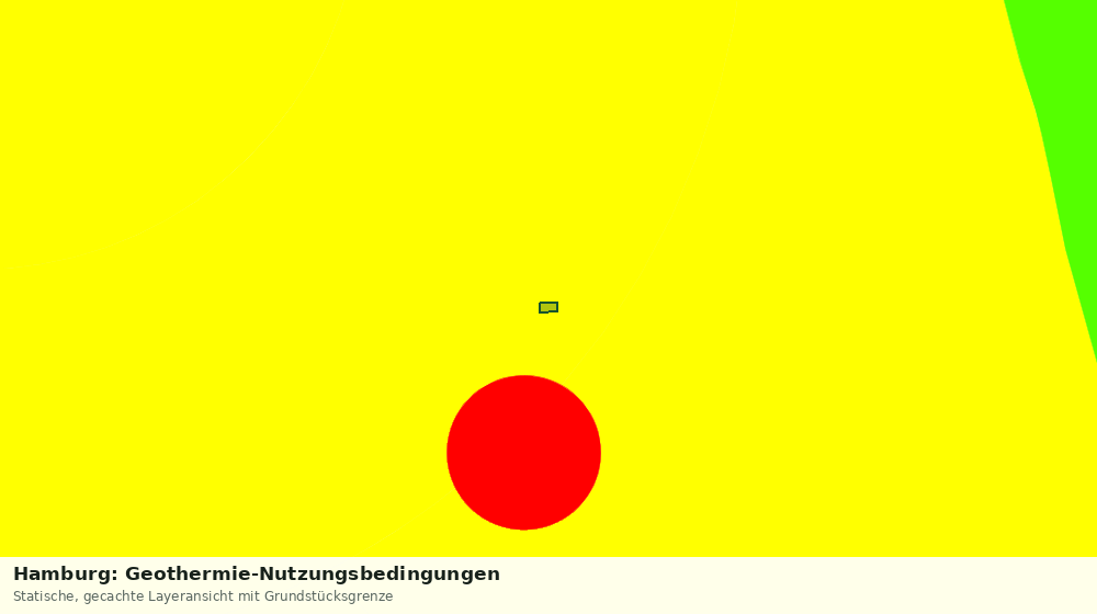 Statische Kartenansicht: Hamburg: Geothermie-Nutzungsbedingungen